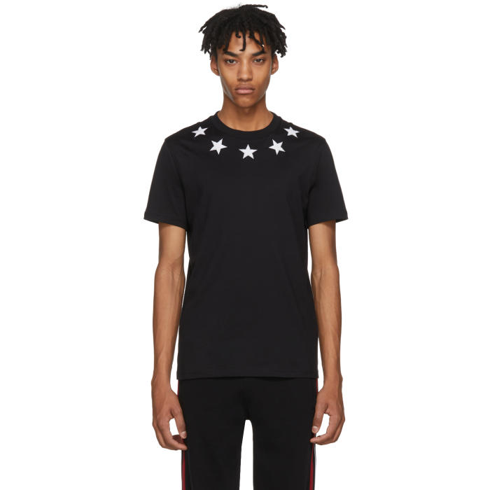 Givenchy Black and White Stars T-Shirt 