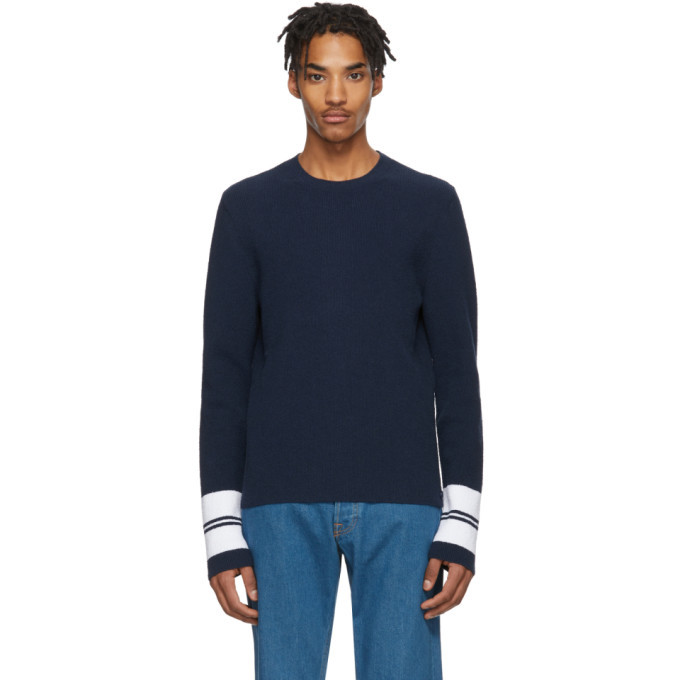 Lanvin Blue Terry Cloth Sweater Lanvin