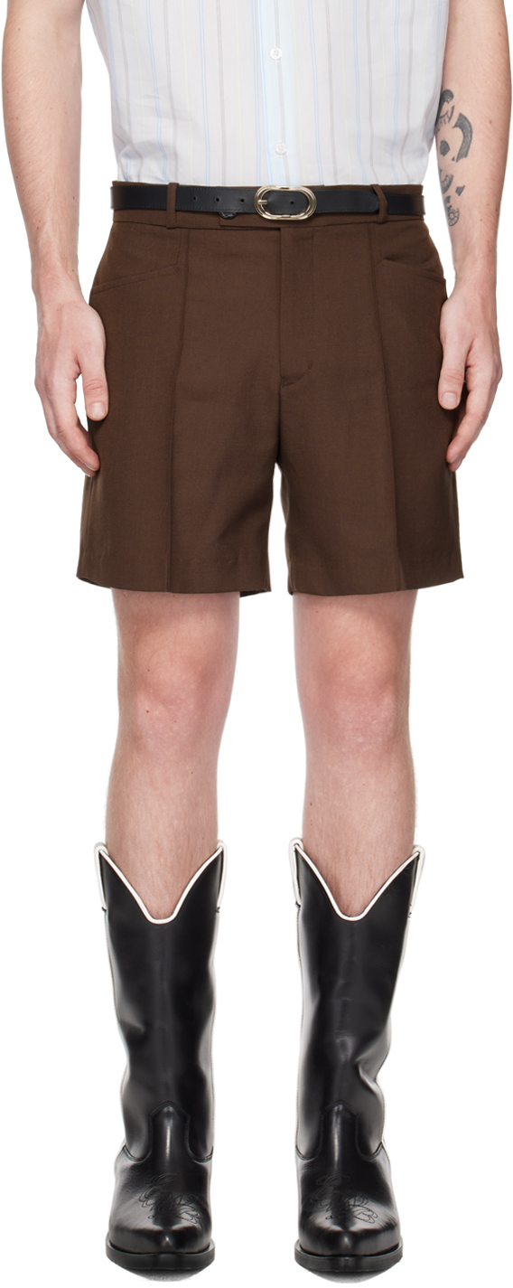 Ernest W. Baker Brown Tailored Shorts Ernest W. Baker
