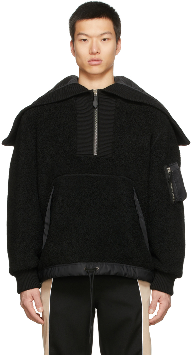 Photo: Burberry Black Fleece Logo Graphic Hooded Jacket
