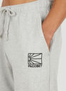 Logo Embroidered Track Pants in Grey
