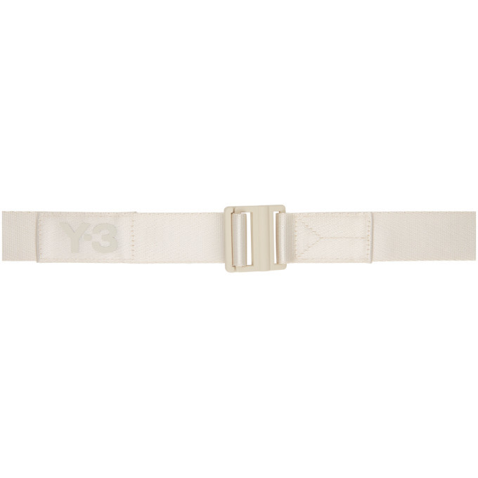 Y-3 Taupe Classic Logo Belt Y-3