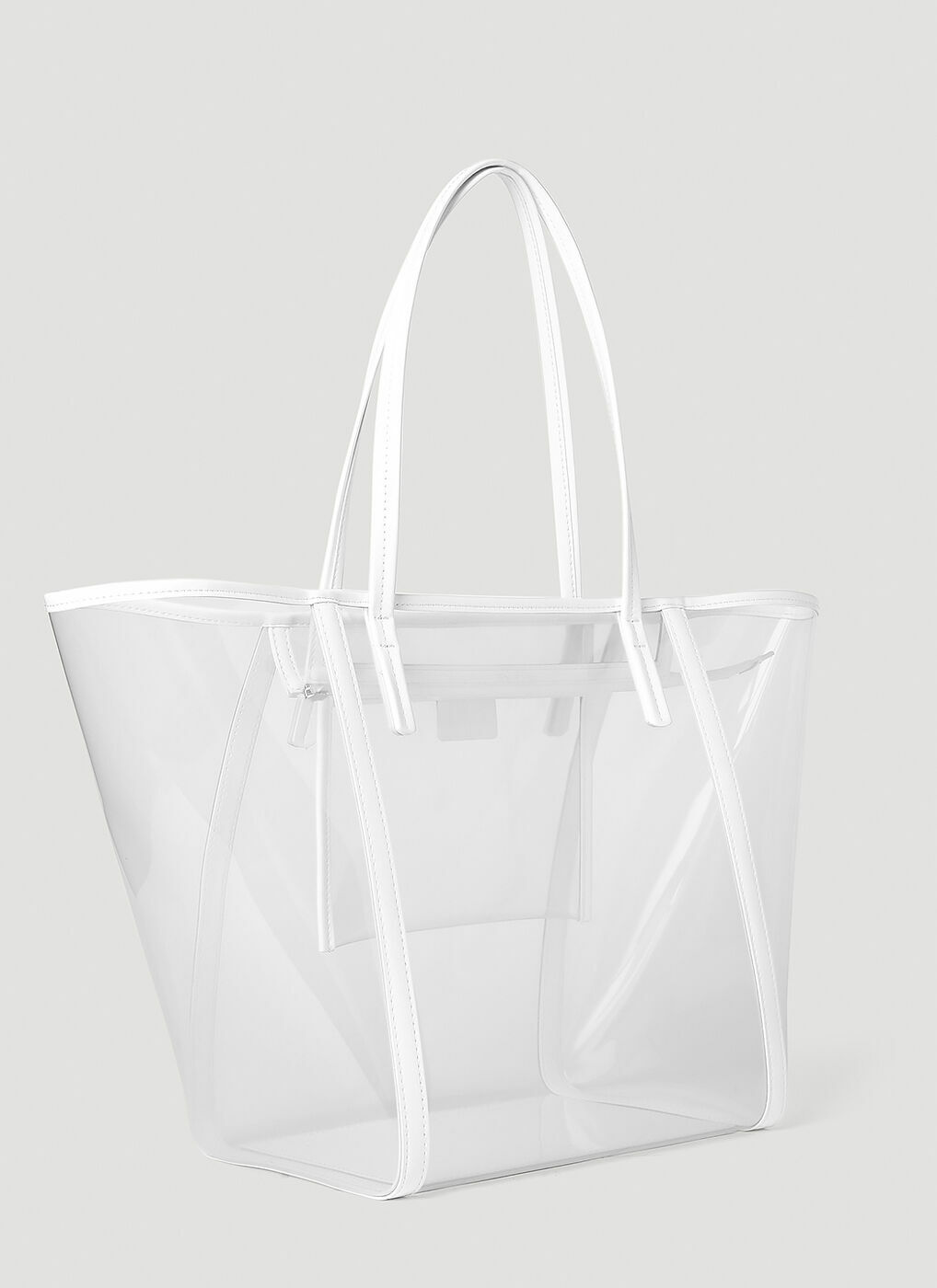 BY FAR - Club Transparent Tote Bag in Transparent By Far