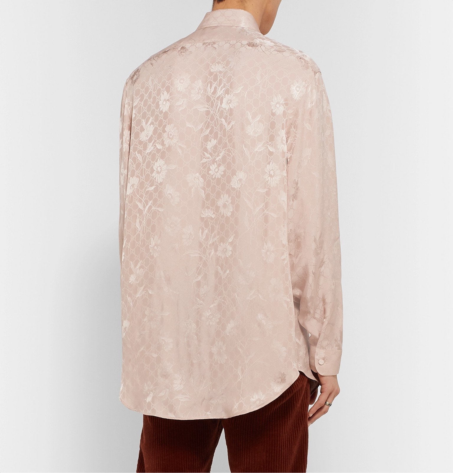 Gucci - Floral-Jacquard Shirt - Pink Gucci