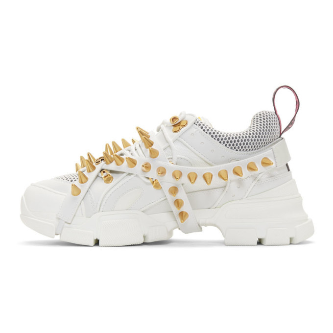 white gucci flashtrek