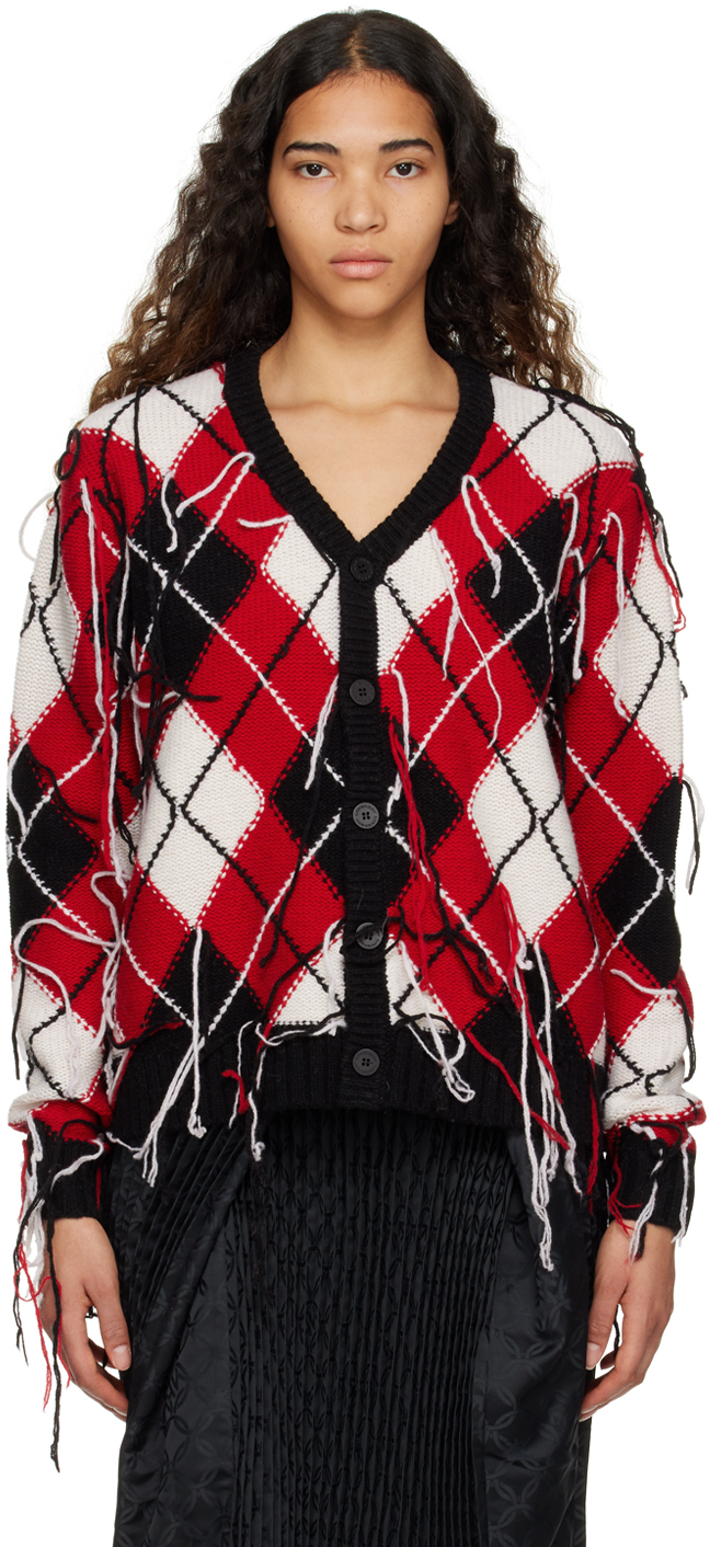 Charles Jeffrey Loverboy Red Guddle Cardigan Charles Jeffrey Loverboy