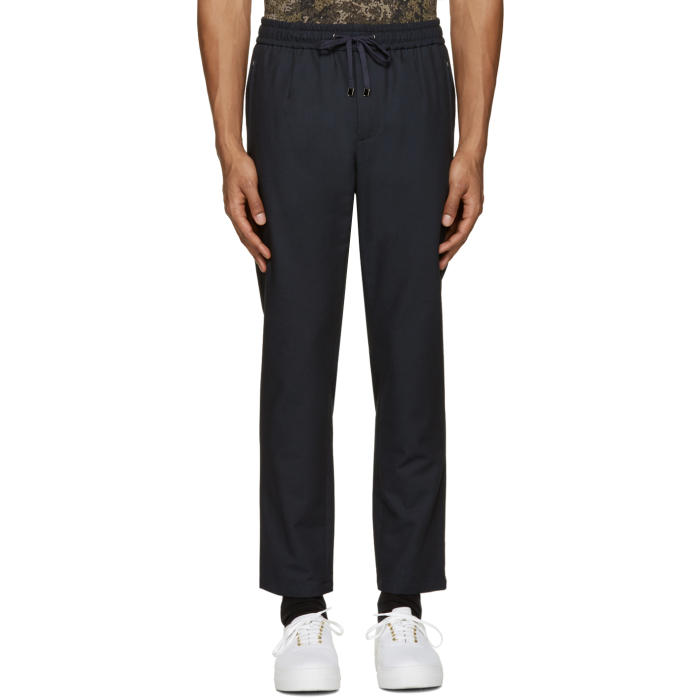 navy drawstring trousers