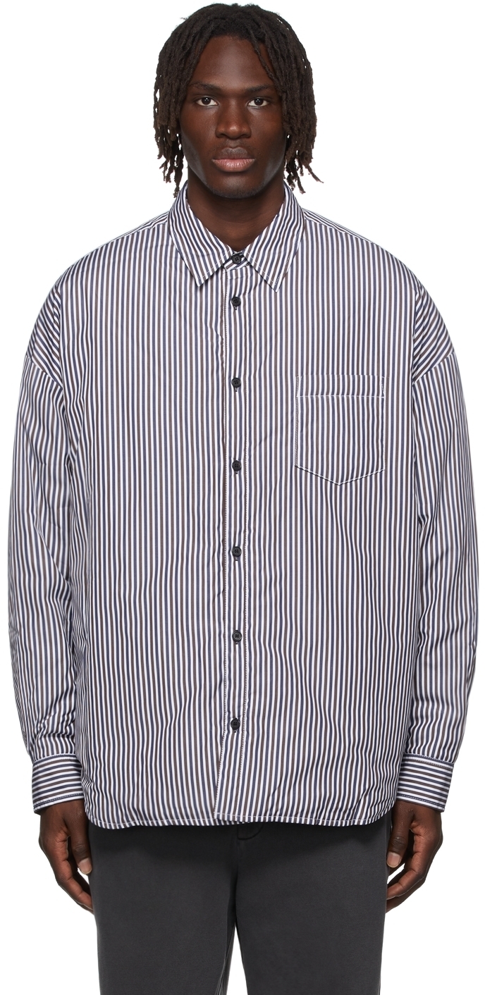 juun j striped shirt