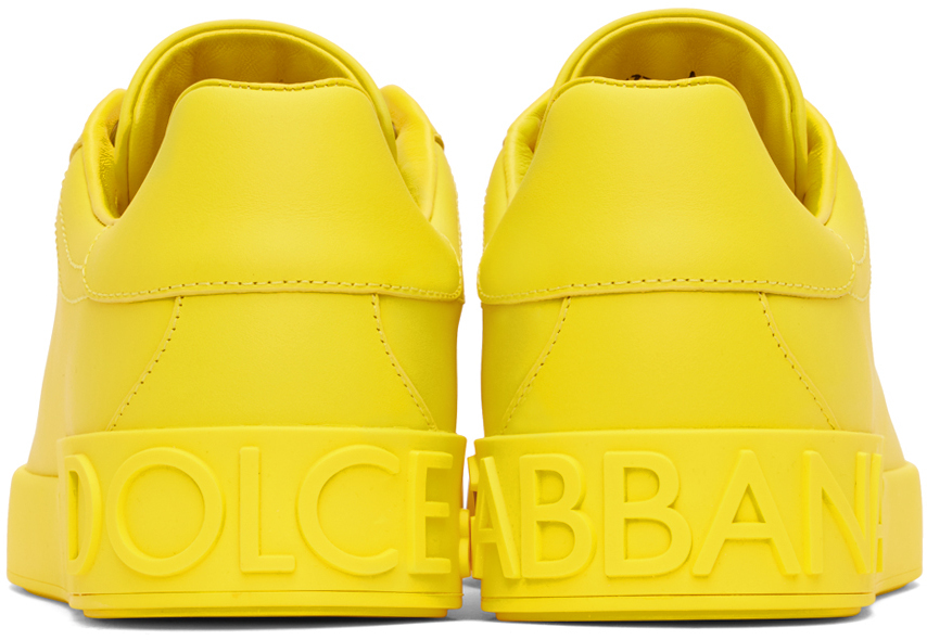 Dolce & Gabbana Yellow Portofino Sneakers Dolce & Gabbana