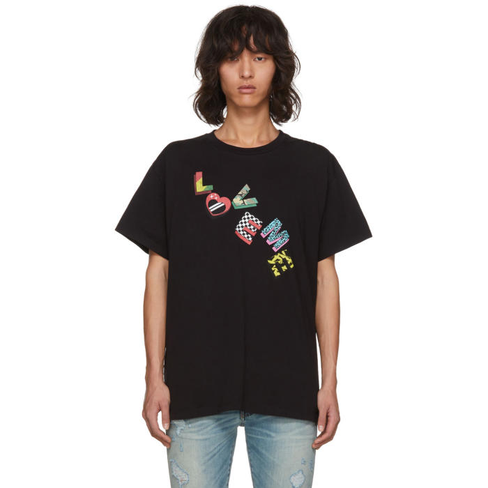 Amiri Black Love Me T-Shirt Amiri