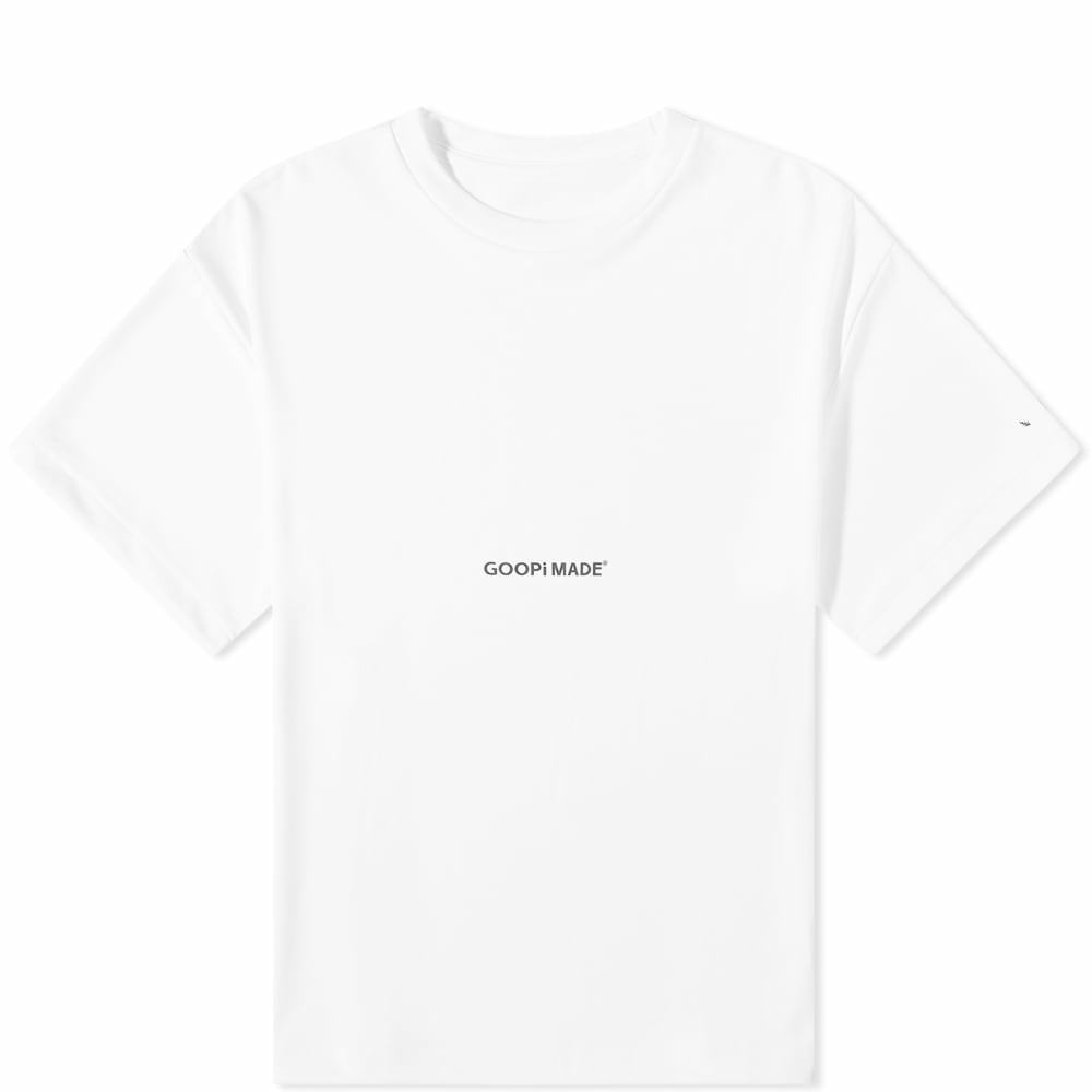 GOOPiMADE Men's “DE-03” Oversized Logo T-Shirt in White GOOPiMADE