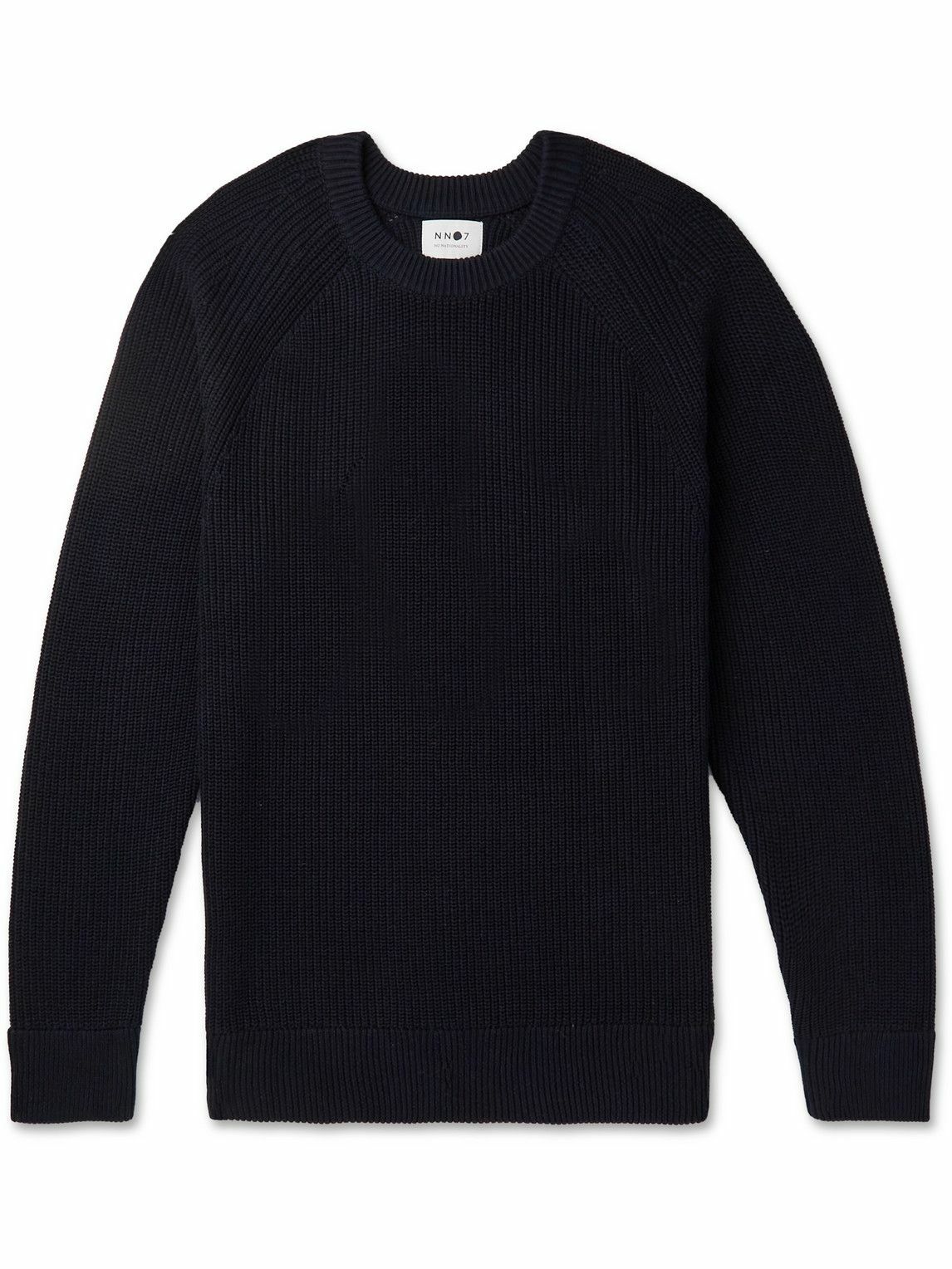 NN07 - Jacobo 6470 Ribbed Cotton Sweater - Blue NN07
