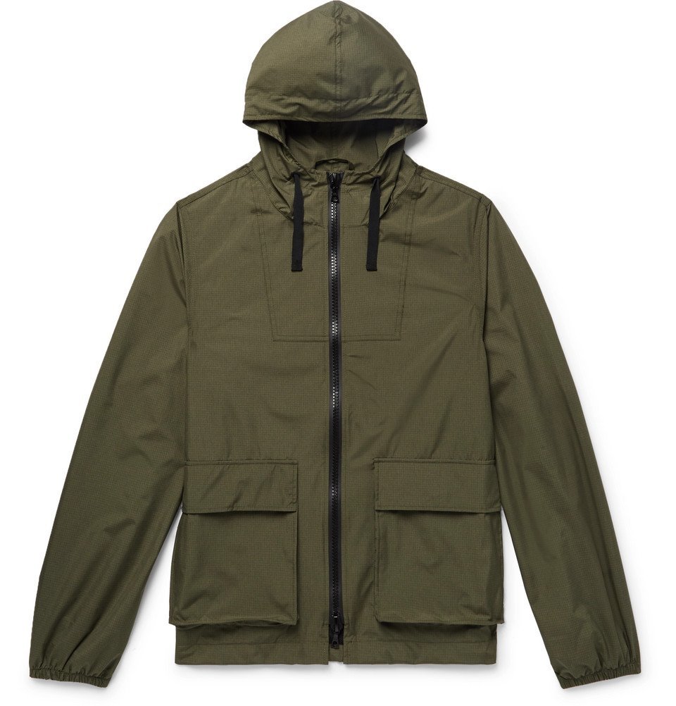 Officine Generale - Ambroise Ripstop Hooded Jacket - Army green ...