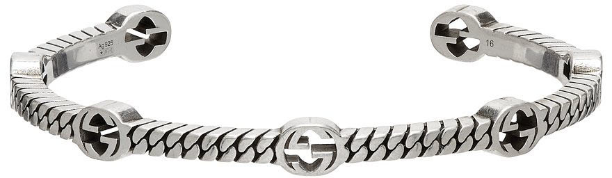 thin interlocking g bracelet