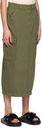 Reformation Khaki Maggi Midi Skirt