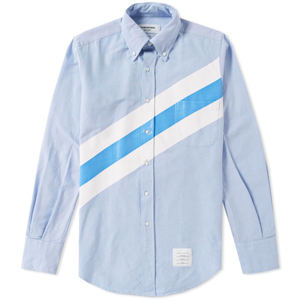 Thom Browne Diagonal Stripe Oxford Shirt Thom Browne