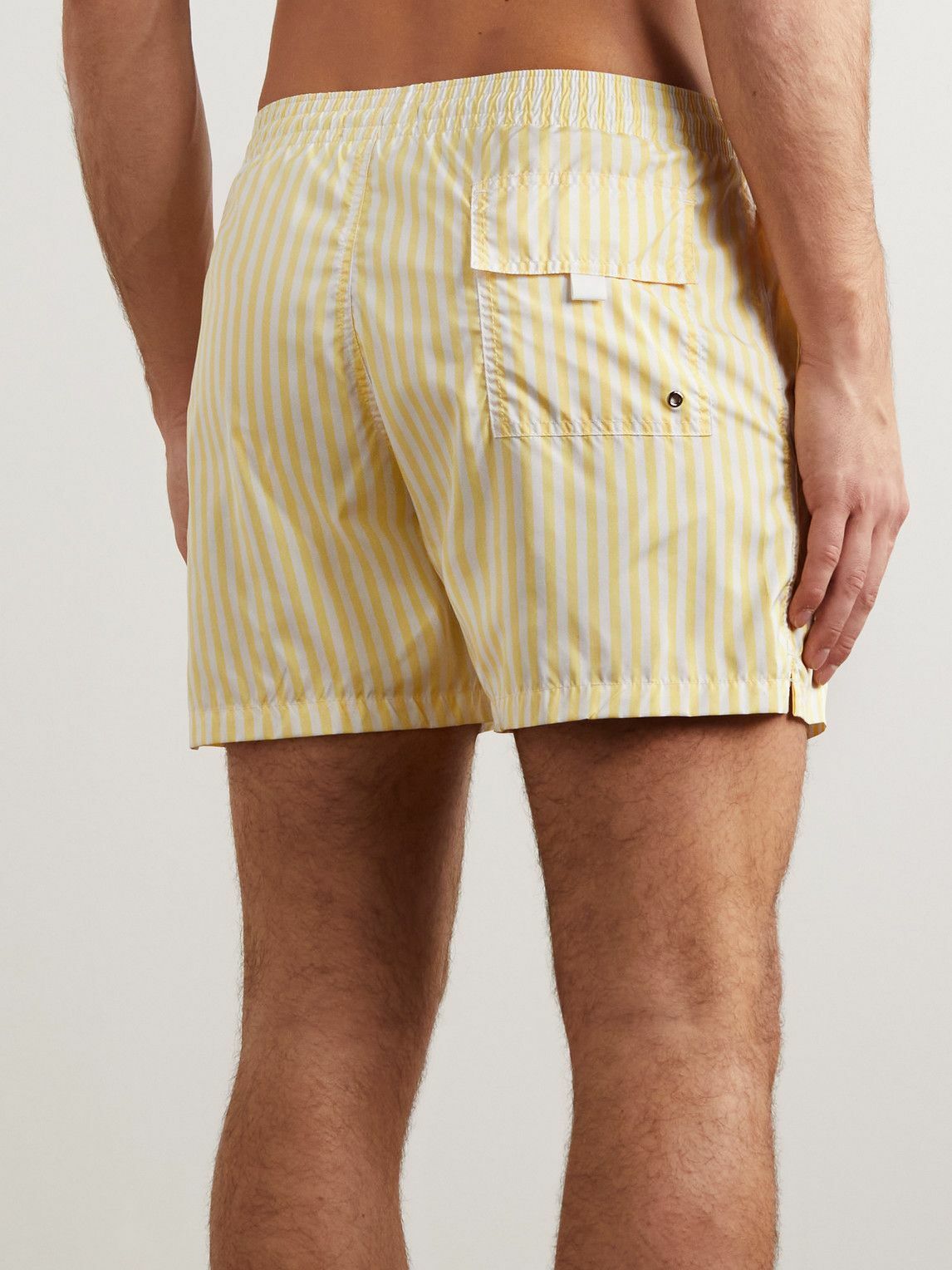 Canali Beige Polyester Swim Shorts