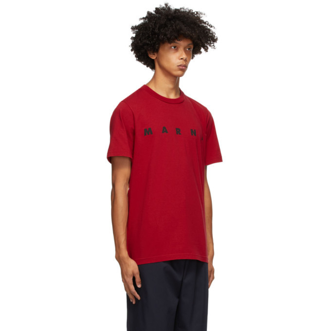 Marni Red Front Logo T-Shirt Marni