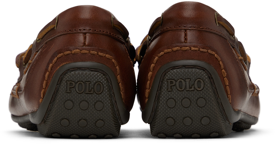 Polo Ralph Lauren Brown Roberts Leather Driver Loafers