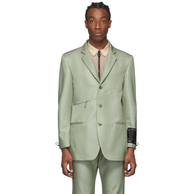 off white green blazer