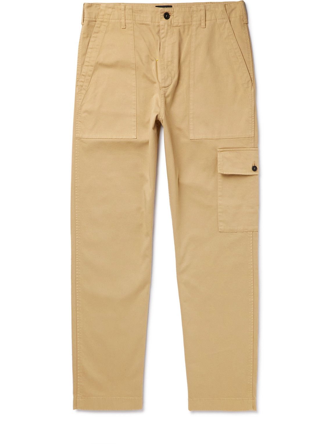 Dunhill - Straight-Leg Garment-Dyed Stretch-Cotton Cargo Trousers ...