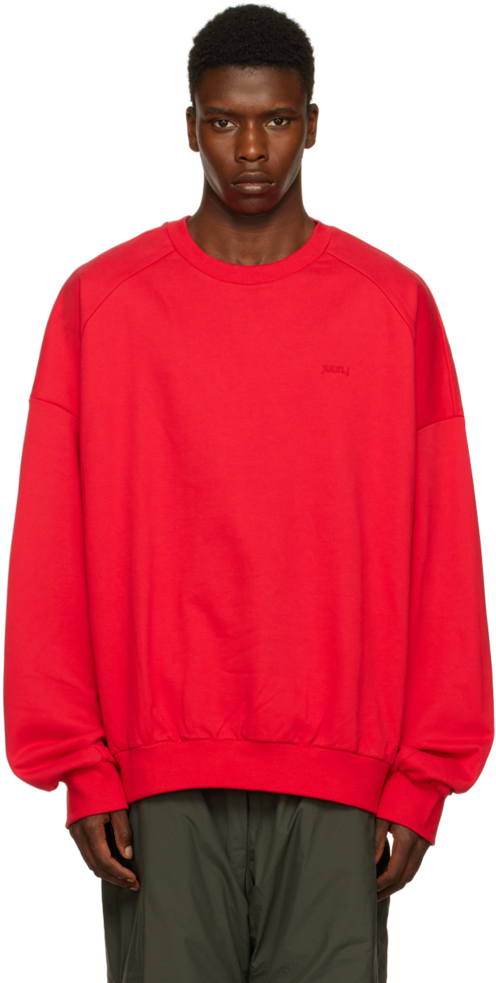 Juun.J Red Graphic Overfit Sweatshirt Juun.J