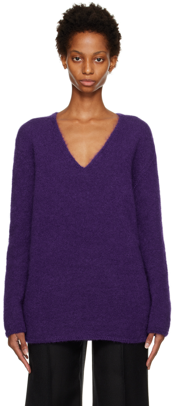 TOM FORD Purple Brushed Sweater TOM FORD