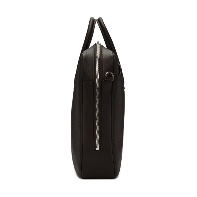 Valextra Brown Leather Briefcase Valextra