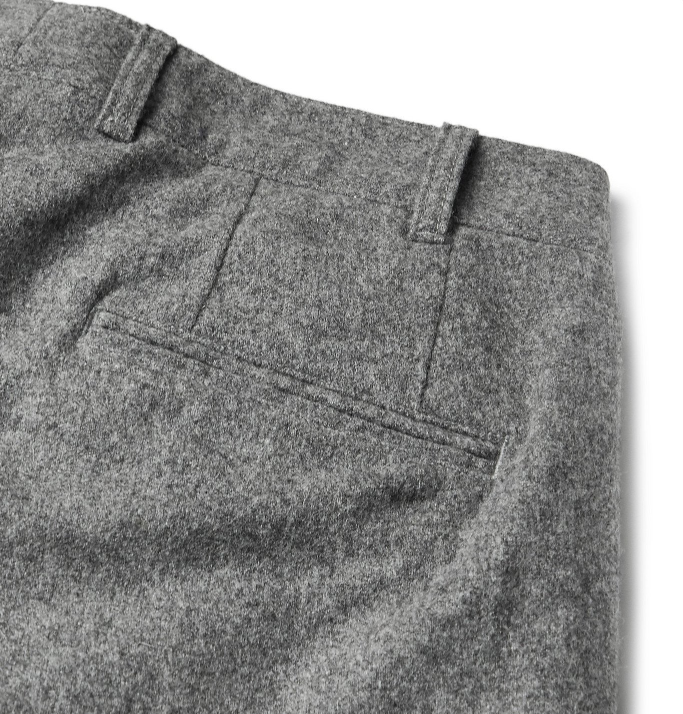 Wool-Blend Felt Trousers 
