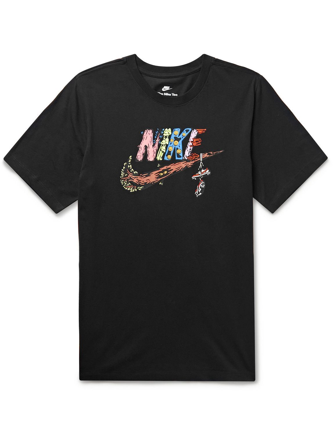 Nike - Sportswear Logo-Print Cotton-Jersey T-Shirt - Black Nike