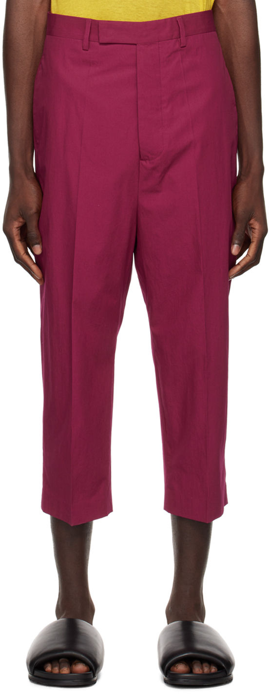 Photo: Rick Owens Burgundy Astaires Trousers