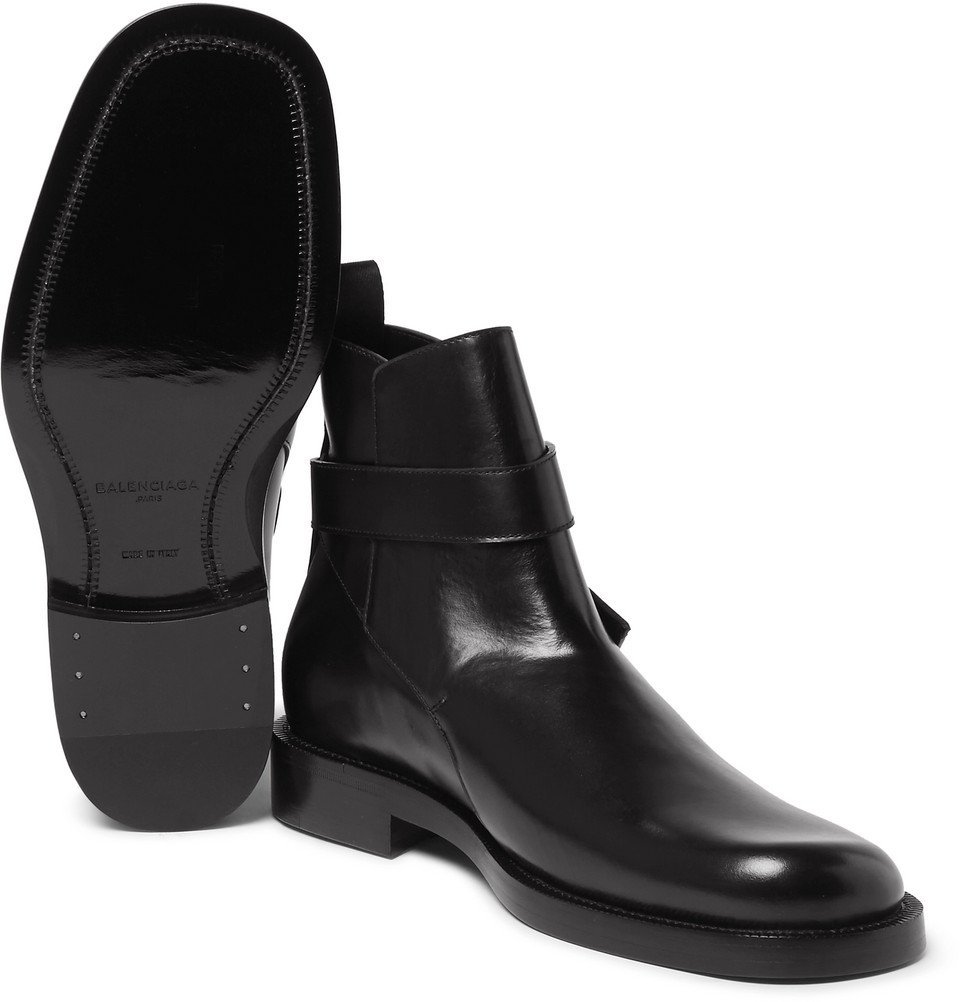 Balenciaga - Leather Jodhpur Boots - Men - Black Balenciaga