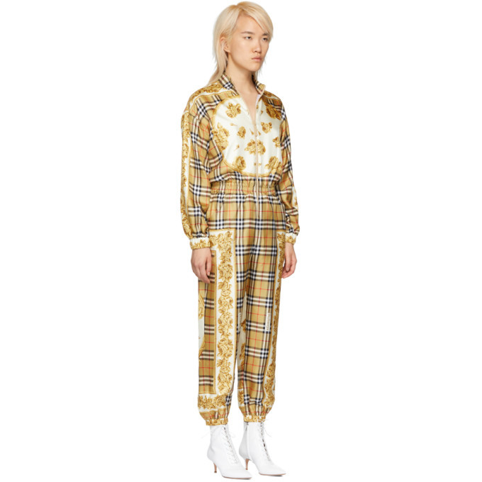 yellow check jumpsuit