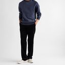 OLIVER SPENCER - Robin Waffle-Knit Organic Cotton-Jersey Sweater - Blue