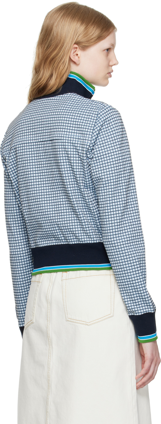 Marni Blue & White Check Jacket Marni