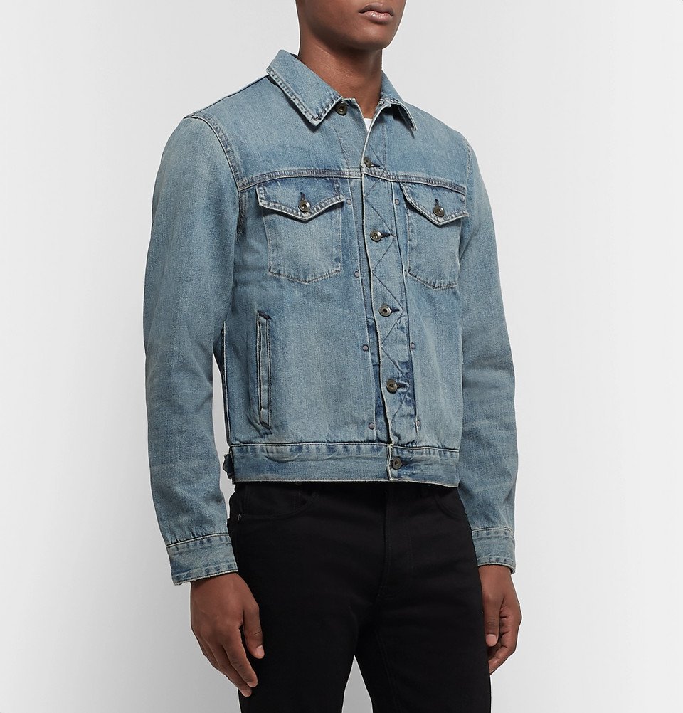 rag & bone - Definitive Embroidered Selvedge Denim Jacket - Blue Rag ...