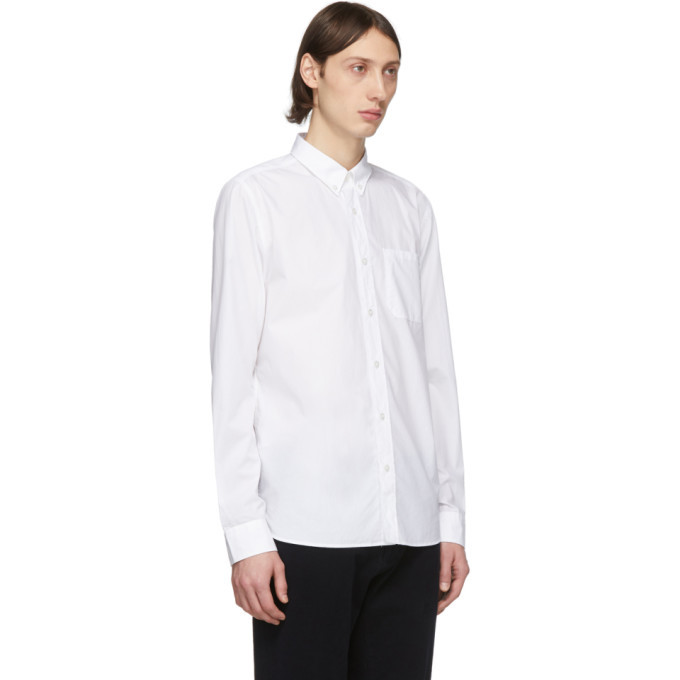 Hugo White Poplin Ermann Shirt Hugo Boss