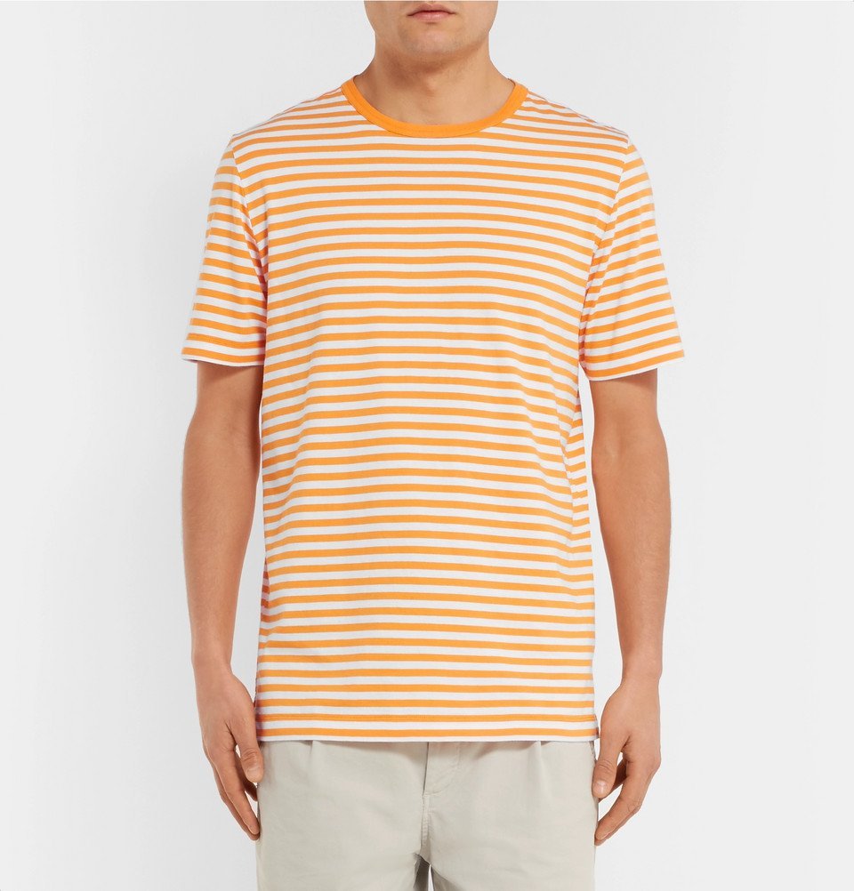 Albam - Striped Cotton-Jersey T-Shirt 