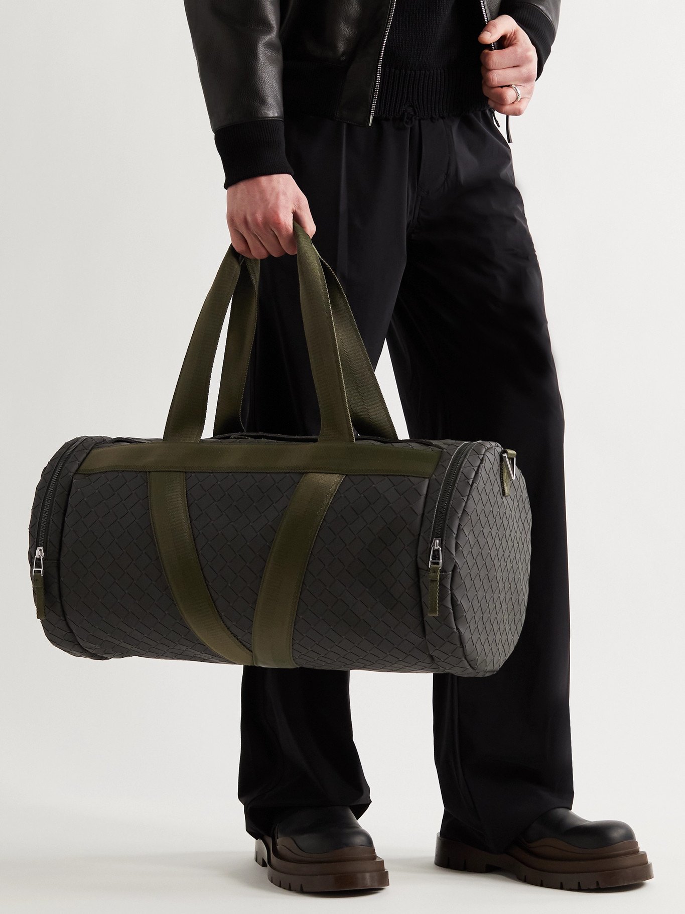 bottega veneta intrecciato duffle bag