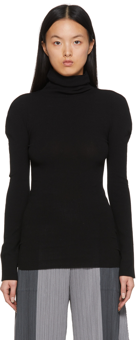 Issey Miyake Black Baguette Turtleneck Issey Miyake Men