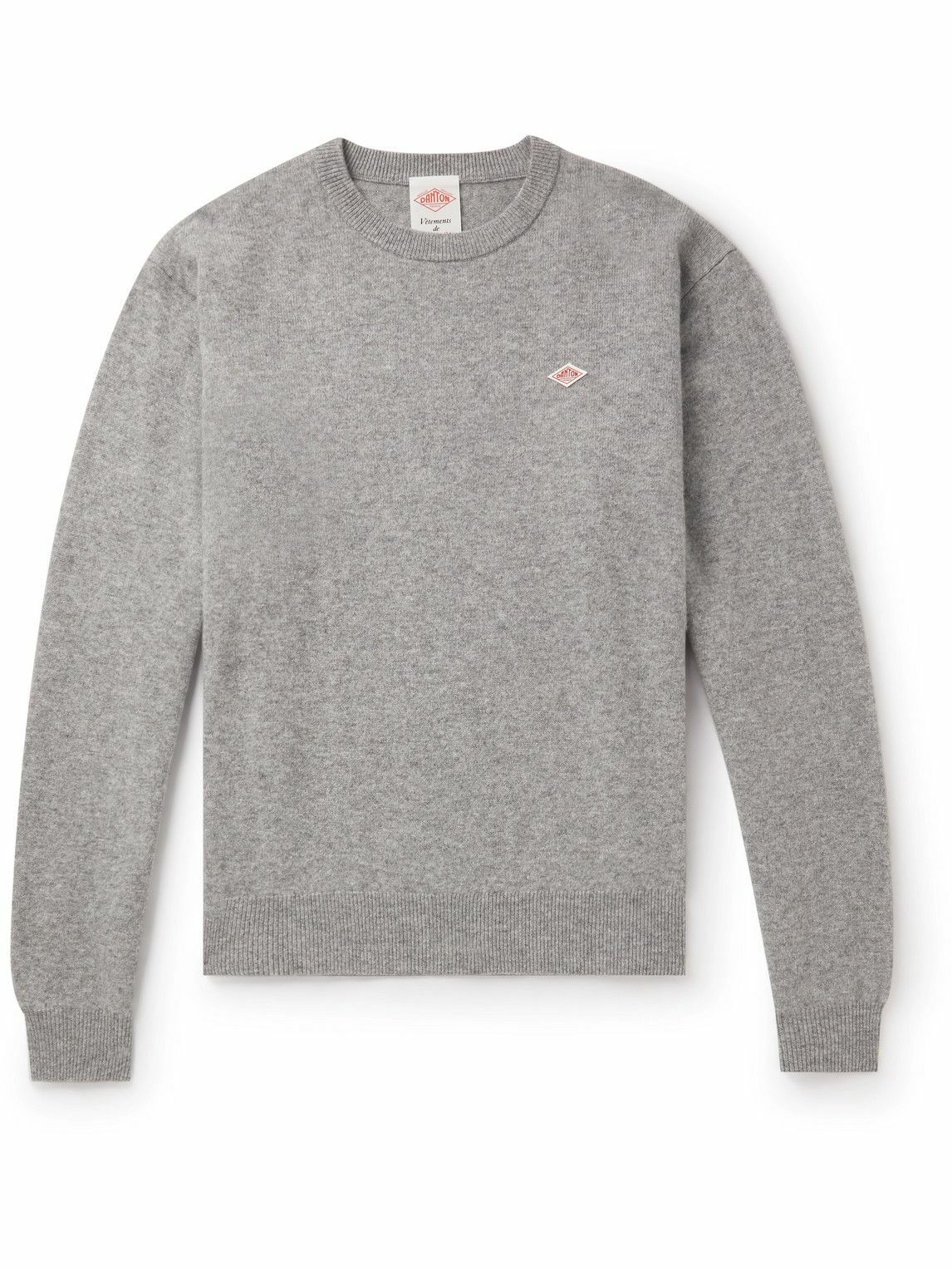 Photo: Danton - Logo-Appliquéd Wool Sweater - Gray