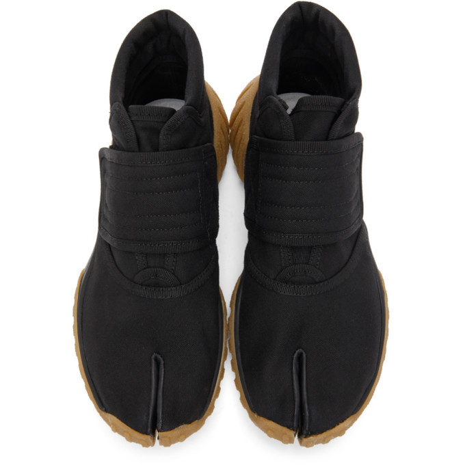 Maison Margiela Black Tabi Scuba Sneakers Maison Margiela