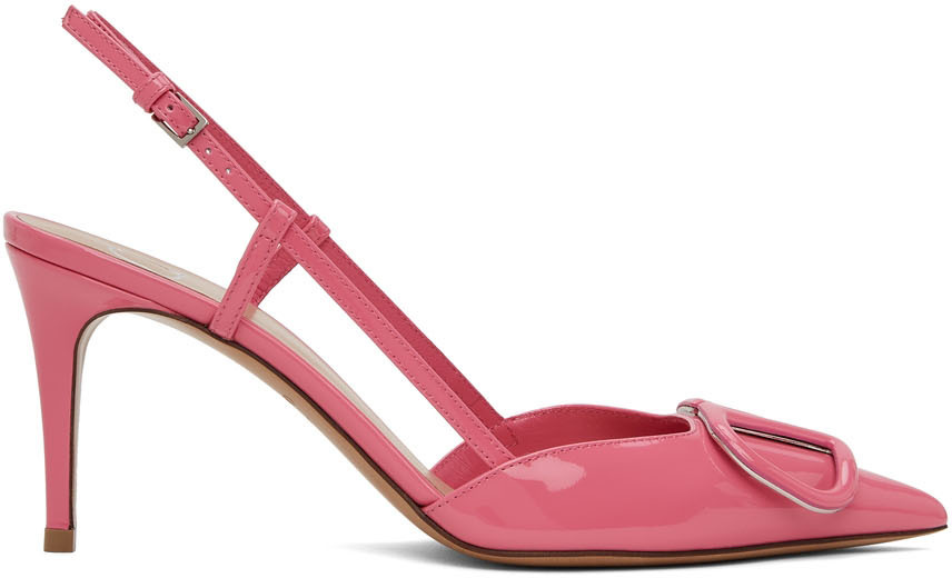 Valentino Garavani Pink VLogo Heels Valentino Garavani