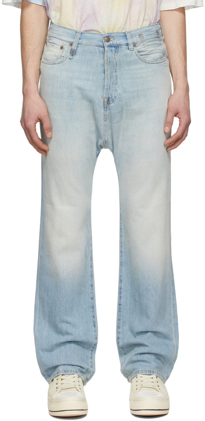 R13 Blue Izzy Drop Jeans R13