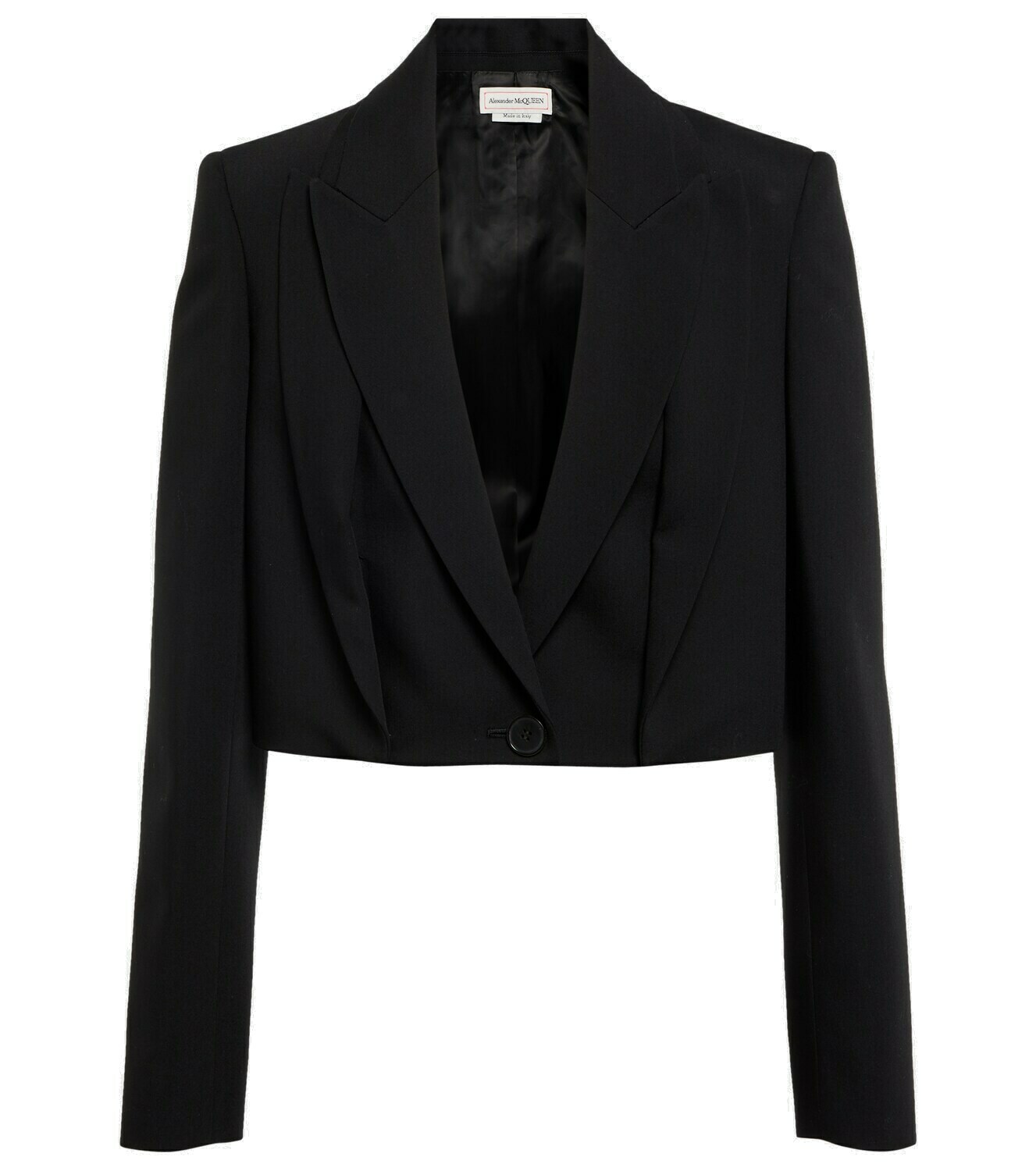 Alexander McQueen - Cropped wool blazer Alexander McQueen