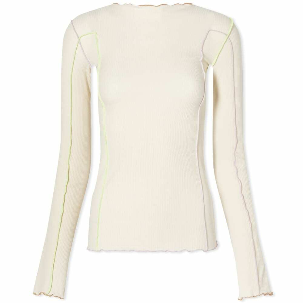 Baserange Gene Long Sleeve Tee in Amber Blue-Beige