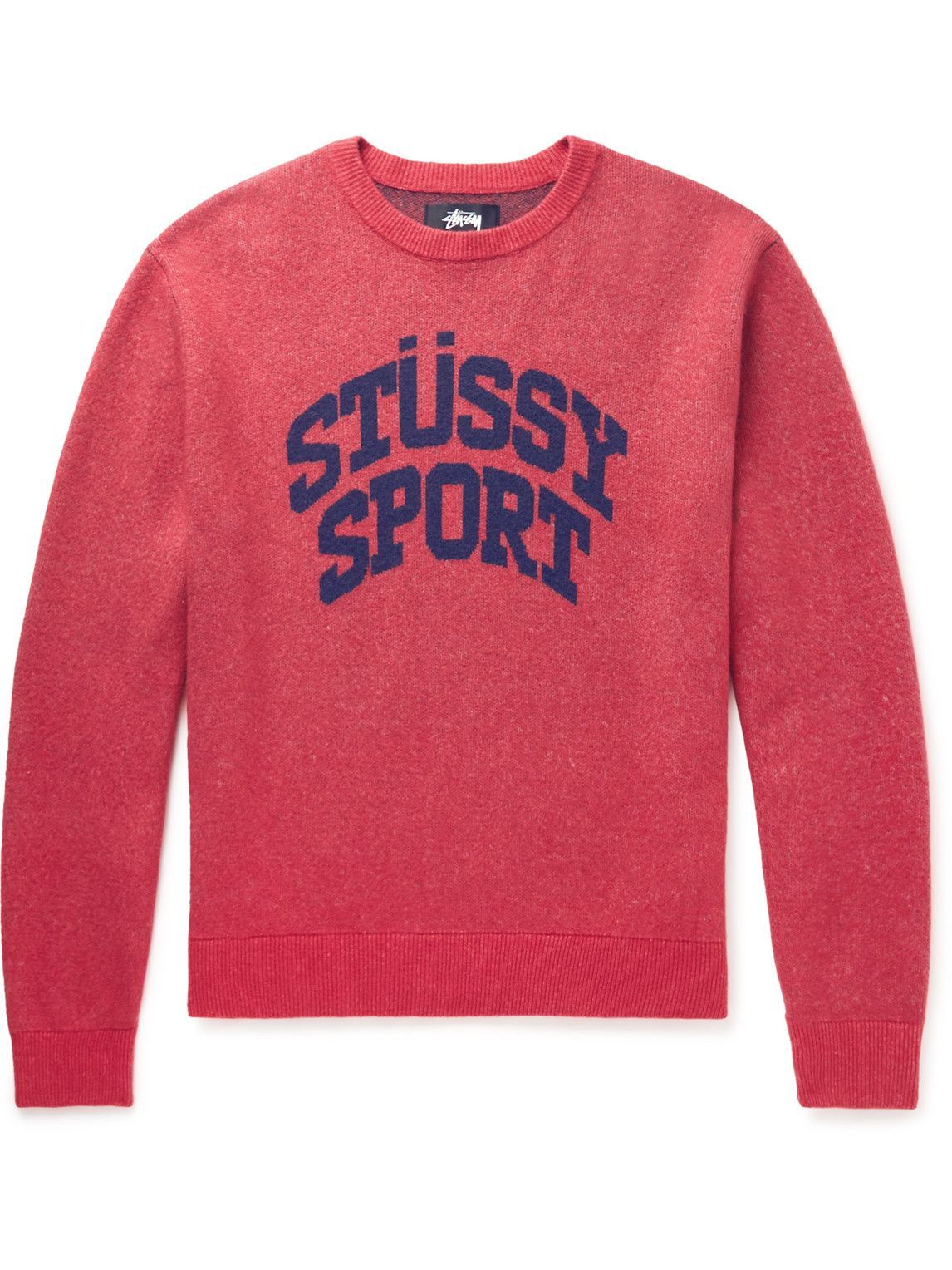 Stussy - Jacquard-Knit Sweater - Red Stussy