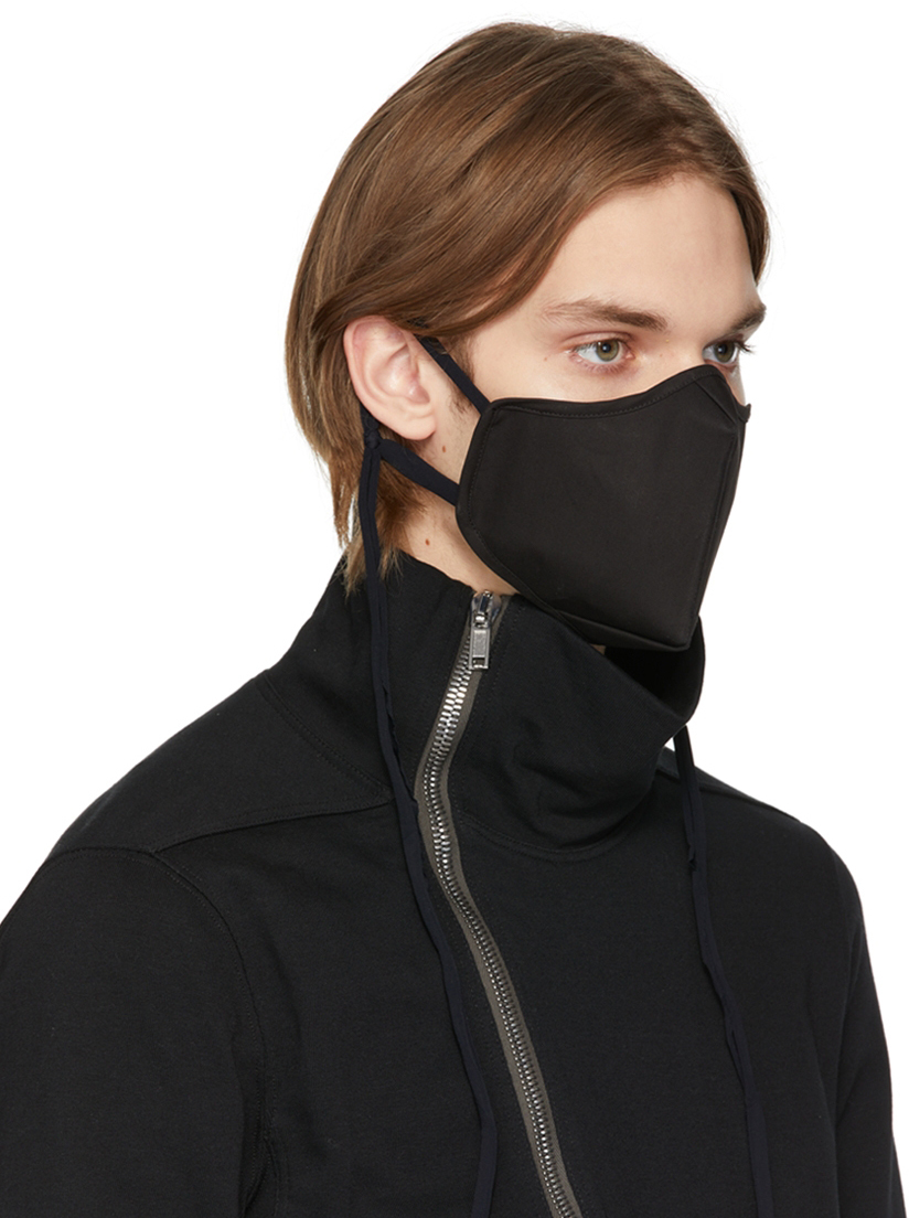 Rick Owens Black Cotton Mask Rick Owens