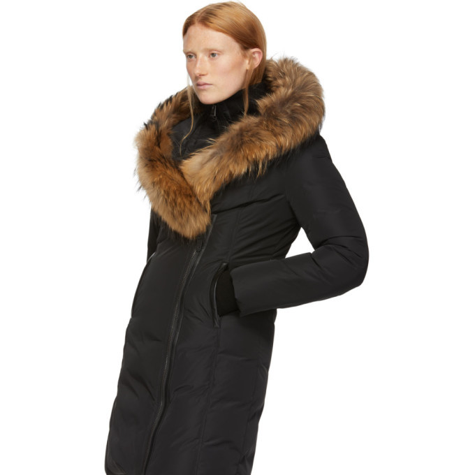 Mackage Black Down and Fur Classic Kay Parka Mackage