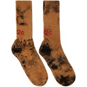 032c Black Bleach Logo Socks